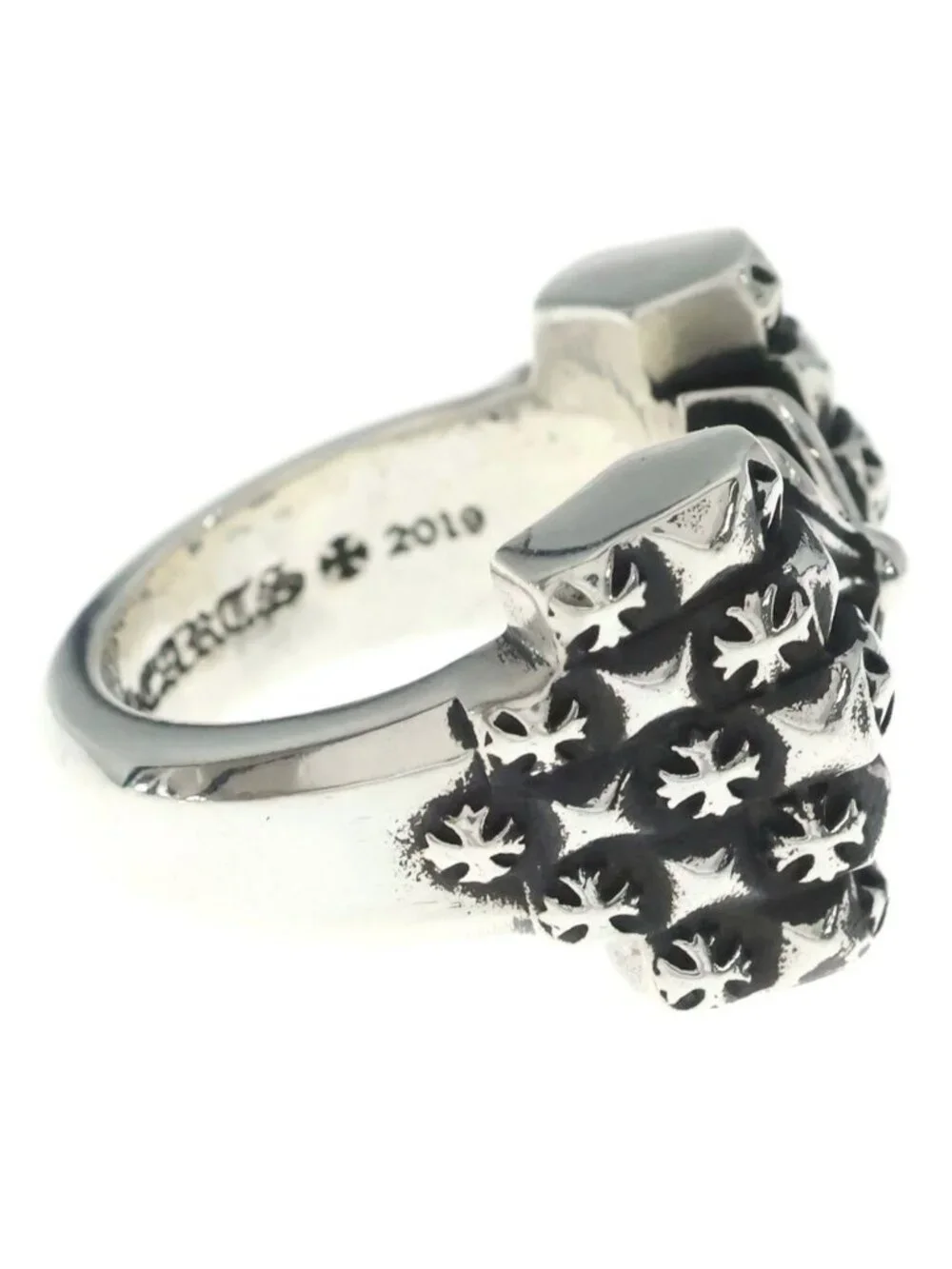 Chrome Hearts Deco CH Plus Silver Ring